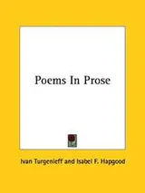 Cover of Poems in prose