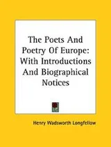 Cover of The poets and poetry of Europe