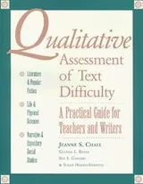Cover of Qualitative assessment of text difficulty