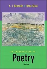 Cover of An Introduction to Poetry