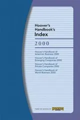 Cover of Hoover's Handbooks Index 2000