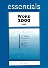 Cover of Word 2000 Essentials Basic