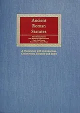 Cover of Ancient Roman statutes