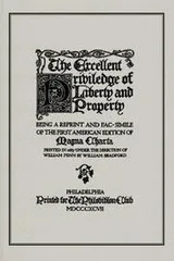 Cover of The excellent priviledge of liberty and property
