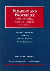 Cover of Cases and Materials on Pleading and Procedure, State and Federal