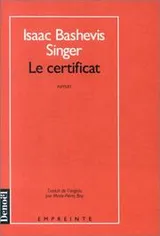 Cover of Le certificat