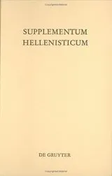 Cover of Supplementum Hellenisticum (Texte Und Kommentare)