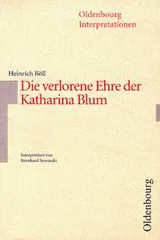 Cover of Die Verlorene Ehre Der Katherine (Oldenbourg Interpretationen)
