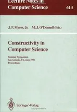 Cover of Constructivity in computer science