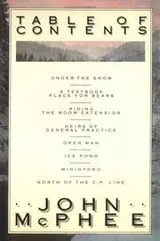 Cover of Table of contents