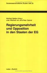 Cover of Regierungsmehrheit und Opposition in den Staaten der EG