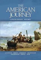 Cover of American Journey, Concise Edition, The,  Volume I