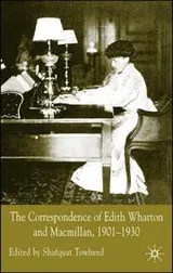 Cover of CORRESPONDENCE OF EDITH WHARTON AND MACMILLAN, 1901-1930