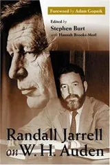 Cover of Randall Jarrell on W.H. Auden