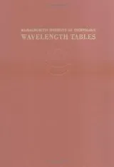 Cover of MIT Wavelength Tables, Vol. 1 &#183
