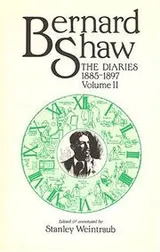 Cover of Bernard Shaw diaries, 1885-1897, with earlier and later fragments