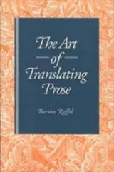 Cover of The Art Of Translating Prose