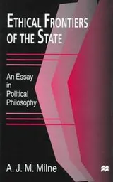 Cover of Ethical frontiers of the state