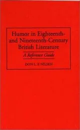 Cover of Humor in eighteenth- and nineteenth-century British literature