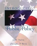 Cover of Introducing public policy