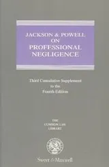 Cover of Jackson & Powell on Professional Negligence