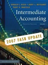 Cover of Intermediate Accounting, Update, Volume 1