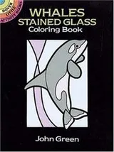 Cover of Whales Stained Glass Coloring Book
