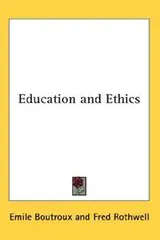 Cover of Education And Ethics
