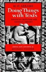 Cover of Doing Things with Texts