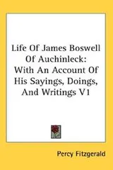 Cover of Life Of James Boswell Of Auchinleck