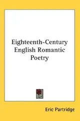 Cover of Eighteenth century English romantic poetry