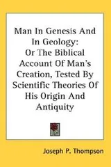 Cover of Man in Genesis and in geology