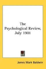 Cover of The Psychological Review, July 1901