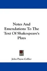 Cover of Notes and emendations to the text of Shakespeare's plays