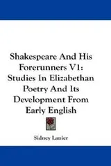 Cover of Shakespeare And His Forerunners V1
