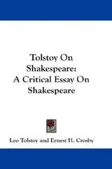 Cover of Tolstoy on Shakespeare