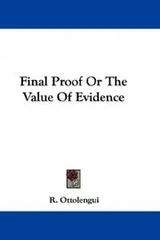 Cover of Final Proof Or The Value Of Evidence