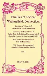 Cover of Families of ancient Wethersfield, Connecticut