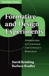 Cover of On formative and design experiments