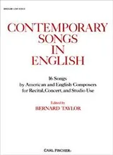 Cover of Contemporary Songs in English, Medium Low Voice