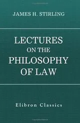 Cover of Lectures on the philosophy of law