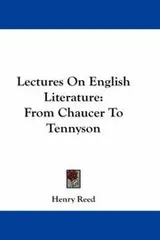 Cover of Lectures On English Literature