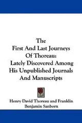 Cover of The first and last journeys of Thoreau
