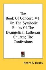 Cover of The Book Of Concord V1