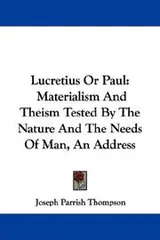 Cover of Lucretius Or Paul