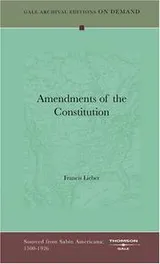 Cover of Amendments of the Constitution