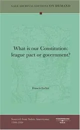 Cover of What is our Constitution