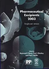 Cover of Pharmaceutical Excipients, 2003