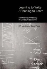 Cover of Learning to Write - Reading to Learn