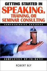 Cover of Getting started in speaking, training, or seminar consulting